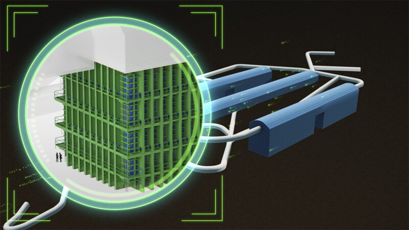 The giant DUNE Far Detector modules will record images of particle tracks created by neutrinos colliding with argon atoms.